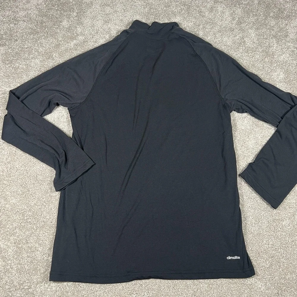 Adidas Mens Large Black/Red 1/4 Zip Pullover NC State Ultimate T-Shirt NWT‎ - Picture 2 of 8